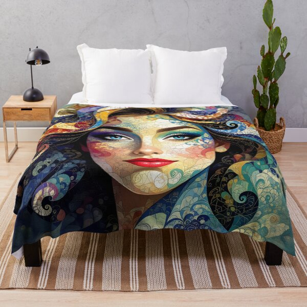 Item preview, Abstract Woman Portrait designed and sold by ByNicoleSara.