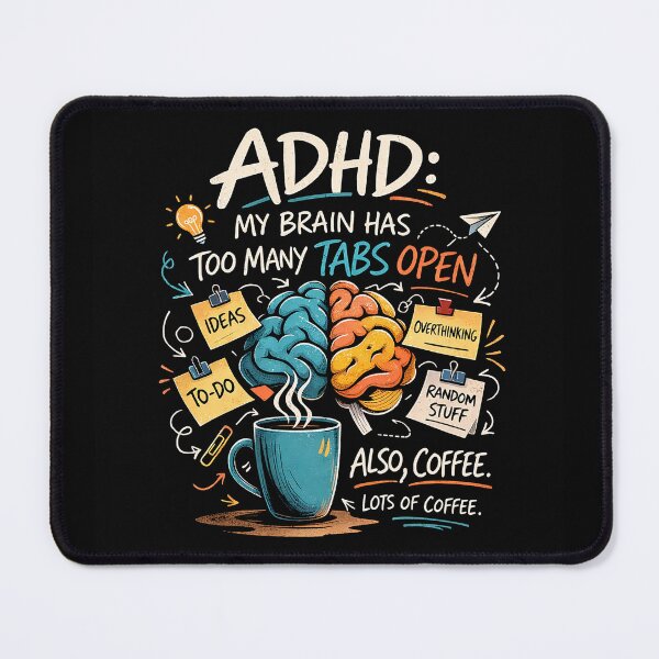 Item preview, ADHD - My Brain Has Too Many Tabs Open designed and sold by SJKGRAPHICS.