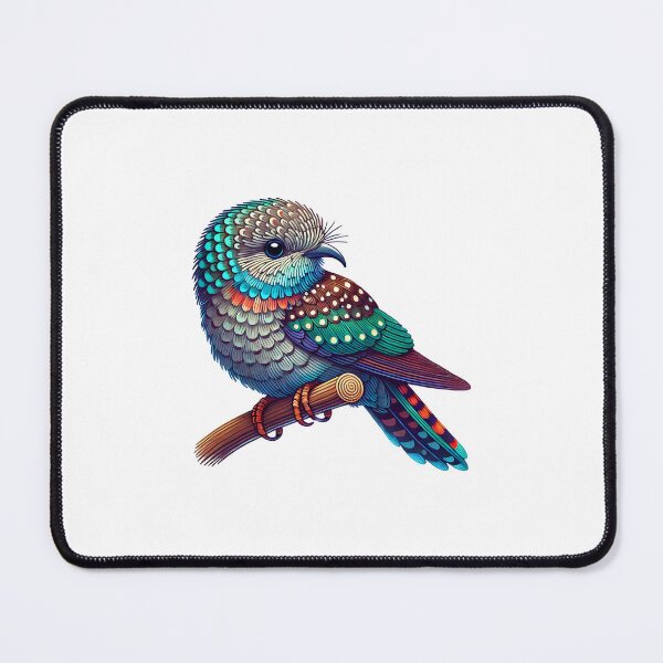 Item preview, Colorful bird perched on a branch, showcasing intricate patterns and vibrant hues. designed and sold by cave-canvas.