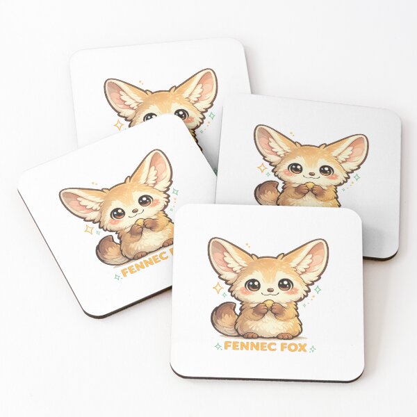 Item preview, Fennec Fox Kawaii Sticker (Cute Big Ears Desert Fox) designed and sold by jgvisualarts.