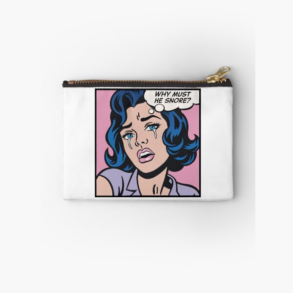 Item preview, Why must he snore? pop art girl designed and sold by PaulSDesign.