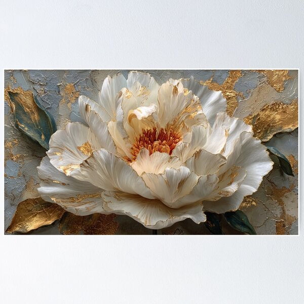 Item preview, Elegant Peony gold foil designed and sold by Cris888.