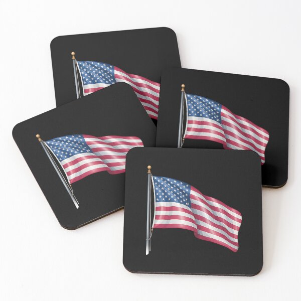 Item preview, Waving American Flag – USA Patriotic Illustration designed and sold by artedigital99.