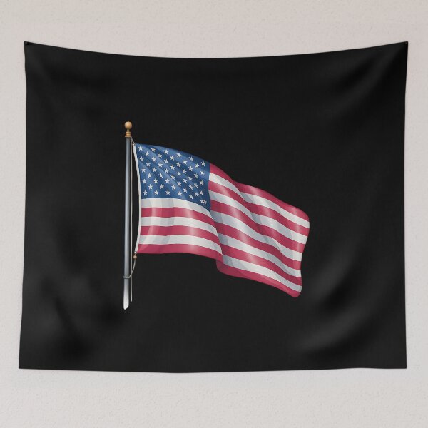 Item preview, Waving American Flag – USA Patriotic Illustration designed and sold by artedigital99.