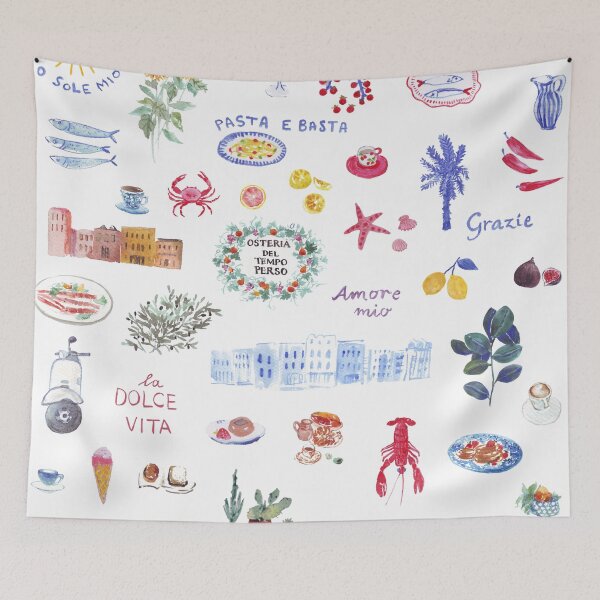 Item preview, Mediterranean Italian style DOLCE far NIENTE stickers designed and sold by Katarina Roccella.