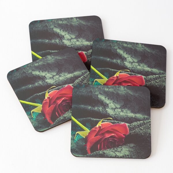 Item preview, Red Rose on Black Lace designed and sold by RubyDelAngel.
