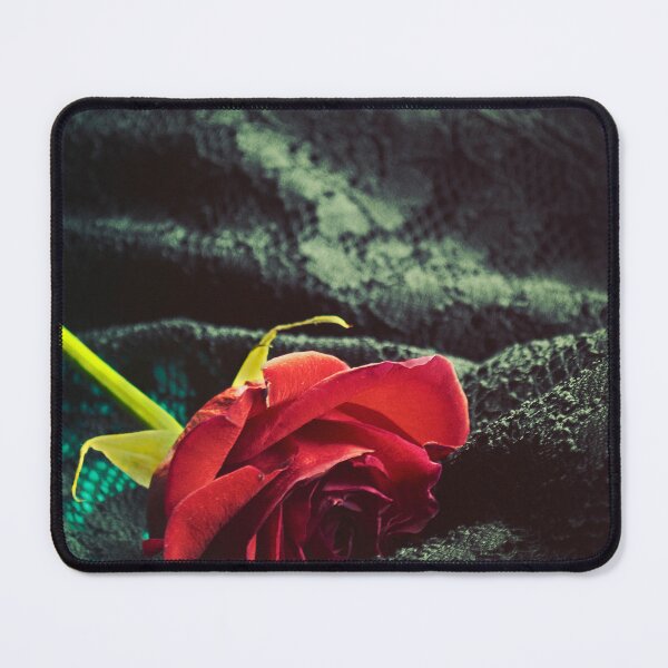 Item preview, Red Rose on Black Lace designed and sold by RubyDelAngel.