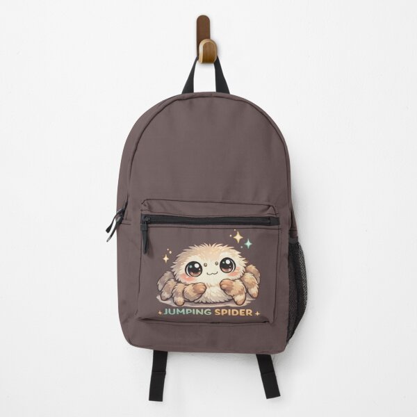 Item preview, Jumping Spider Kawaii Sticker (Cute Fluffy Spider Friend) designed and sold by jgvisualarts.