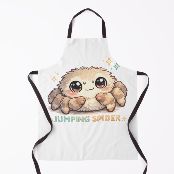 Item preview, Jumping Spider Kawaii Sticker (Cute Fluffy Spider Friend) designed and sold by jgvisualarts.