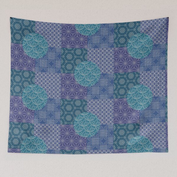 Item preview, Sashiko designed and sold by AnaAnaDesign.