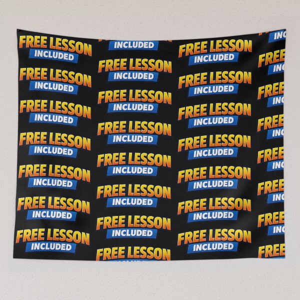 Item preview, Free Lesson Included Funny Sarcastic Humor Quote Design designed and sold by TeeTimeTreasure.