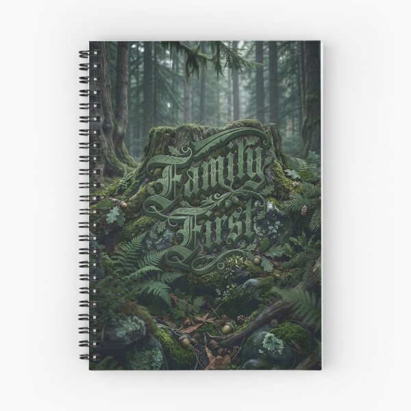 Item preview, Family First Evergreen Bond Tattoo Script designed and sold by MarCinu Art.