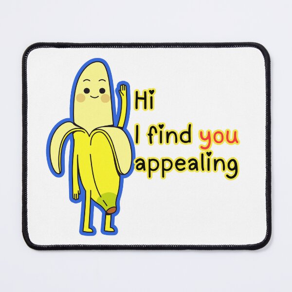 Item preview, Banana Hi I Find You Appealing Cute Pun Design designed and sold by The-Melon-Cart.