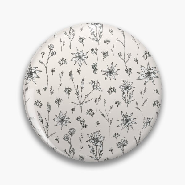 Item preview, Arenaria pungens flowers with cream background designed and sold by cezidesign.