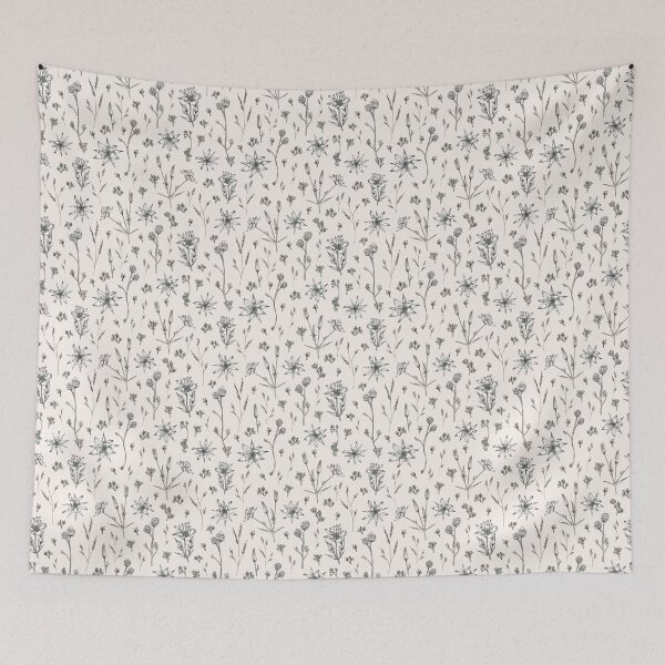 Item preview, Arenaria pungens flowers with cream background designed and sold by cezidesign.