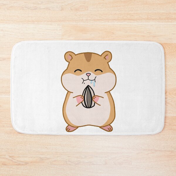 Item preview, Cute Hungry Hamster Sticker- Funny Food Lover Cartoon designed and sold by pn_terest.