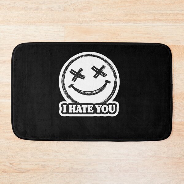 Item preview, I Hate YouI Hate Vintage Smile – Minimal Dark Humor Meme Sticker designed and sold by VibeOffline Studio.