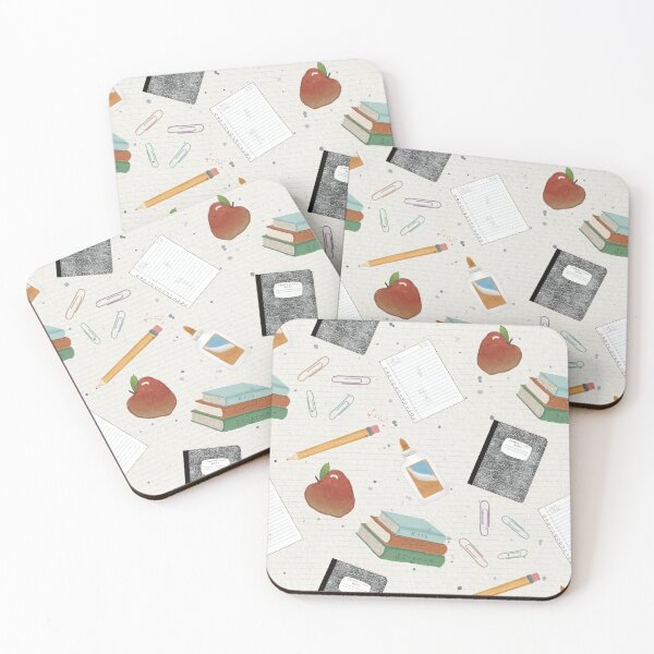 Item preview, Vintage Back to School Supplies Seamless Pattern designed and sold by Seamlessly Buffalo.