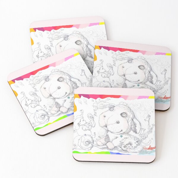 Item preview, Automatic Lamb with Musical Pierrot and Cat (Original Ink by ACCI) designed and sold by VanyssaGraphics.