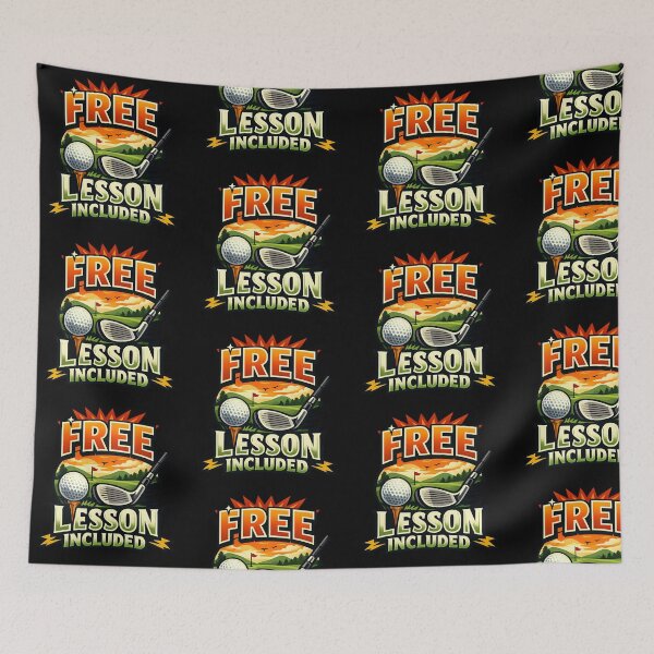 Item preview, Free Lesson Included Funny Golf Humor Design designed and sold by TeeTimeTreasure.