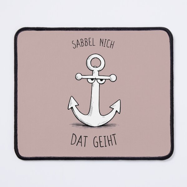 Item preview, Low German saying with anchor Sabbel doesn't work designed and sold by FrechZeug.