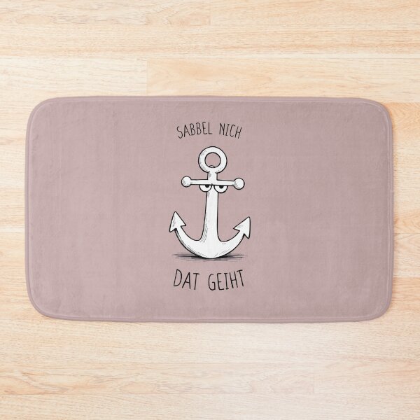 Item preview, Low German saying with anchor Sabbel doesn't work designed and sold by FrechZeug.