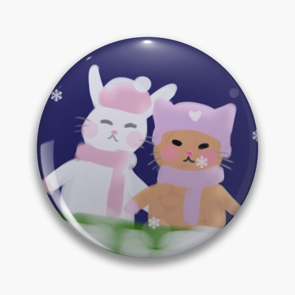 Item preview, GATO Y CONEJO NIEVE  designed and sold by Roku031.