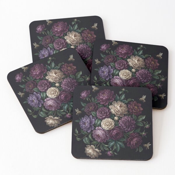 Item preview, Dark Vintage Floral Bouquet Illustration designed and sold by Rutvain.