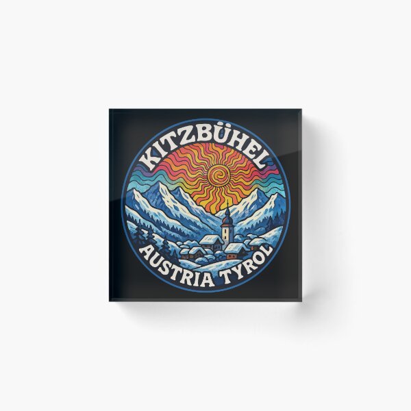 Item preview, Kitzbuhel Austria Tyrol Travel Trippy Art designed and sold by TomFrontierArt.