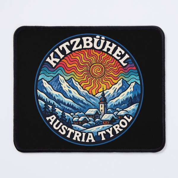 Item preview, Kitzbuhel Austria Tyrol Travel Trippy Art designed and sold by TomFrontierArt.