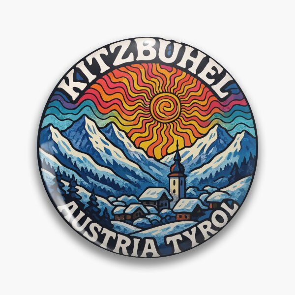 Item preview, Kitzbuhel Austria Tyrol Travel Trippy Art designed and sold by TomFrontierArt.