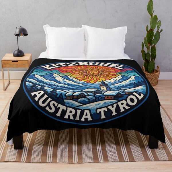 Item preview, Kitzbuhel Austria Tyrol Travel Trippy Art designed and sold by TomFrontierArt.