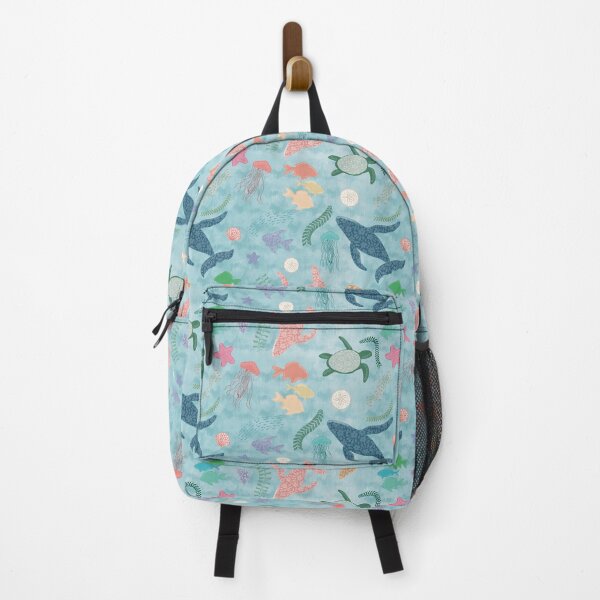 Item preview, Whimsical Floral Ocean Life Seamless Pattern designed and sold by Seamlessly Buffalo.