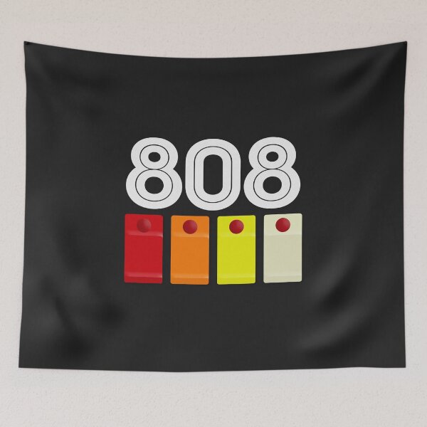 Item preview, 808 Drum Machine Button Grid Design designed and sold by AestheticNow.