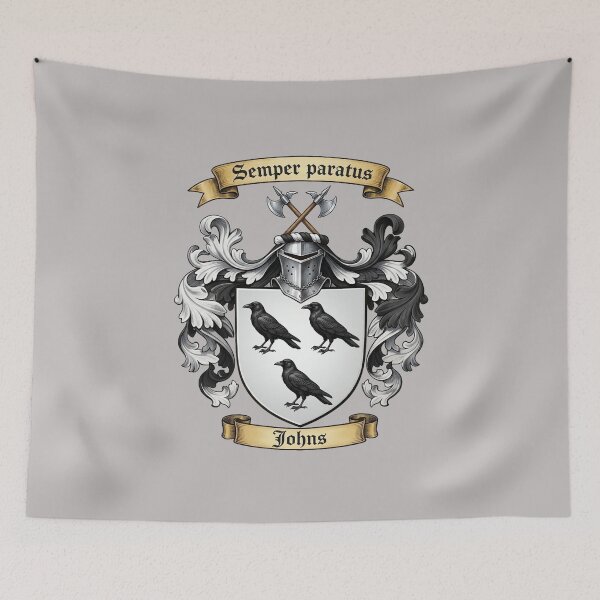 Item preview, The Johns Family Coat of Arms designed and sold by BagTown Clans.