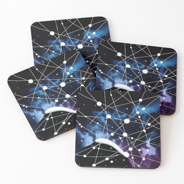 Item preview, Cosmic Network Galaxy Abstract Space Pattern designed and sold by RidaSalArt.