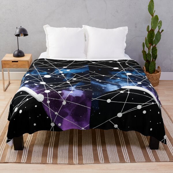 Item preview, Cosmic Network Galaxy Abstract Space Pattern designed and sold by RidaSalArt.