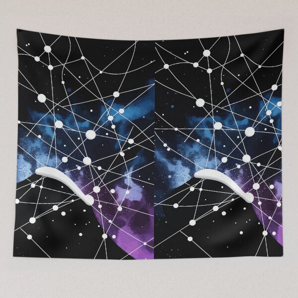 Item preview, Cosmic Network Galaxy Abstract Space Pattern designed and sold by RidaSalArt.