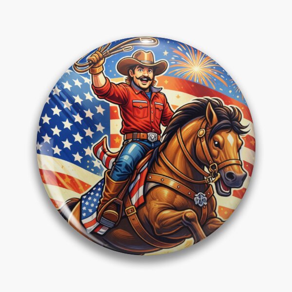 Item preview, Patriotic Cowboy Rodeo – Cowboy Up American Rodeo Design designed and sold by Wear Sculpt.