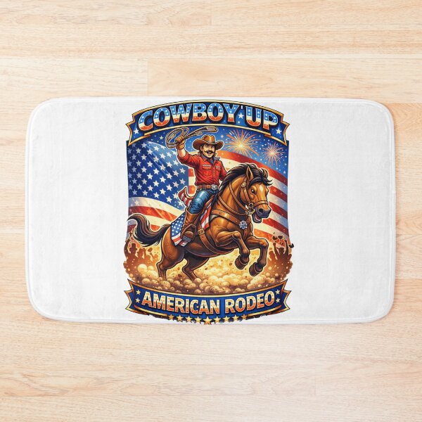 Item preview, Patriotic Cowboy Rodeo – Cowboy Up American Rodeo Design designed and sold by Wear Sculpt.