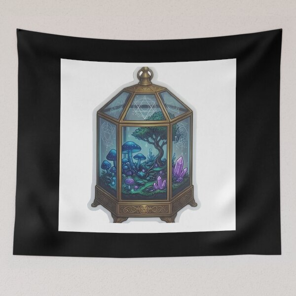 Item preview, Glowing Mystery Jungle Inside Vintage Lantern designed and sold by RickyStick.