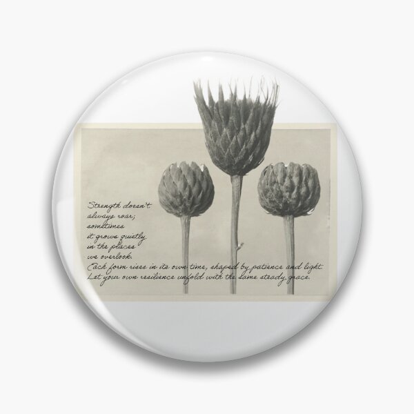 Item preview, Silent Strength – Thistle Botanical Study designed and sold by sorryNOTsorry.brand.