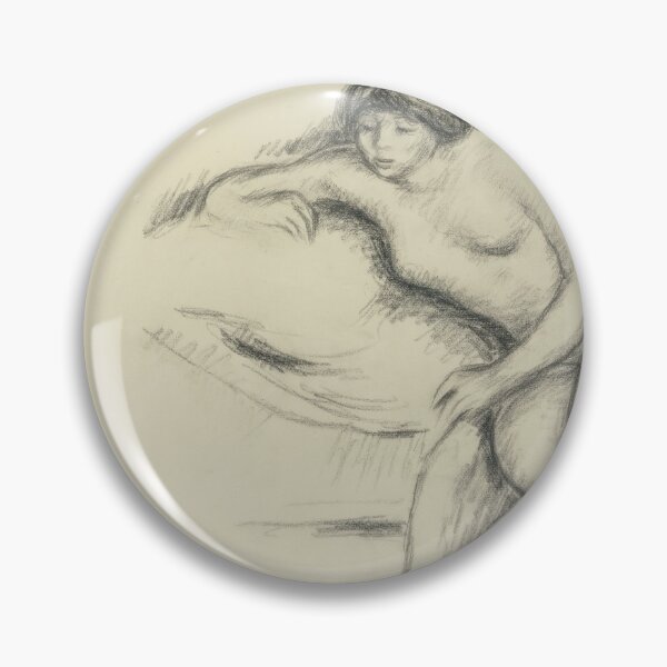 Item preview, Femme Nue Sur Le Canape De Nice by Pierre-Auguste Renoir: Nude Art Print designed and sold by artofuniverse.