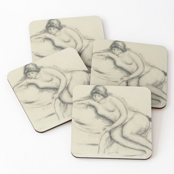 Item preview, Femme Nue Sur Le Canape De Nice by Pierre-Auguste Renoir: Nude Art Print designed and sold by artofuniverse.