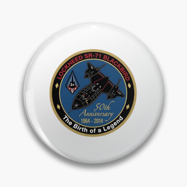 Artikelvorschau, Lockheed SR-71 Blackbird 50. Jahrestag Gedenkaufnäher entworfen und verkauft von CharlieDesings.