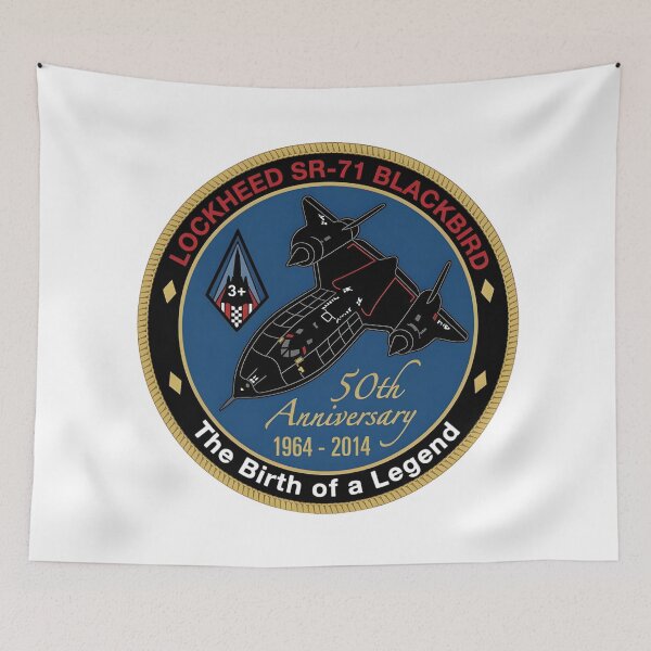 Item preview, Lockheed SR-71 Blackbird 50th Anniversary Commemorative Patch designed and sold by CharlieDesings.