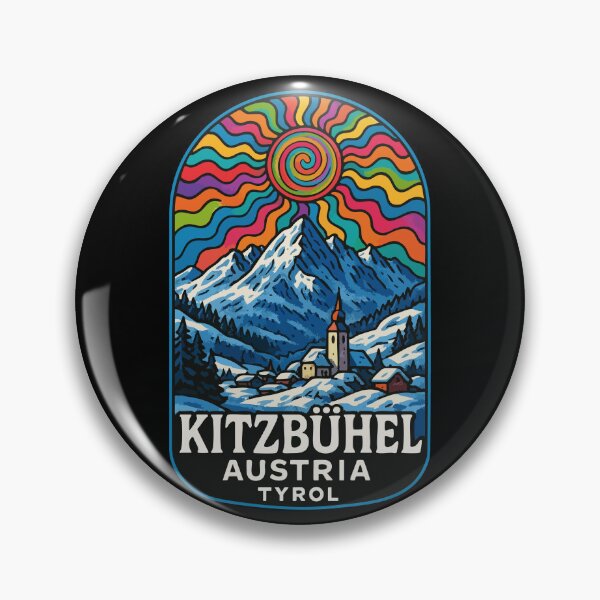 Item preview, Kitzbuhel Austria Tyrol Travel Trippy designed and sold by TomFrontierArt.