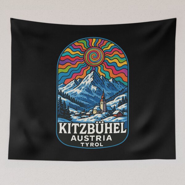 Item preview, Kitzbuhel Austria Tyrol Travel Trippy designed and sold by TomFrontierArt.