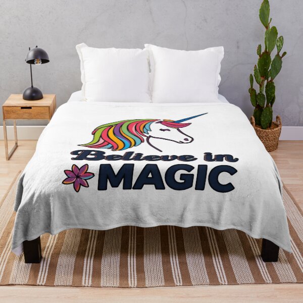 Item preview, Unicorn silhouette with rainbow. Believe in Magic 3 designed and sold by Neon G.