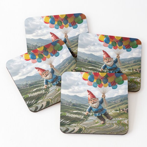 Item preview, Gnome Flies Over the Rice Terraces of Yunna, China designed and sold by Tridentulus.